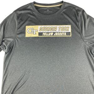 Georgia Tech Yellow Jackets Colosseum Mens XL Gray Performance T Shirt GT